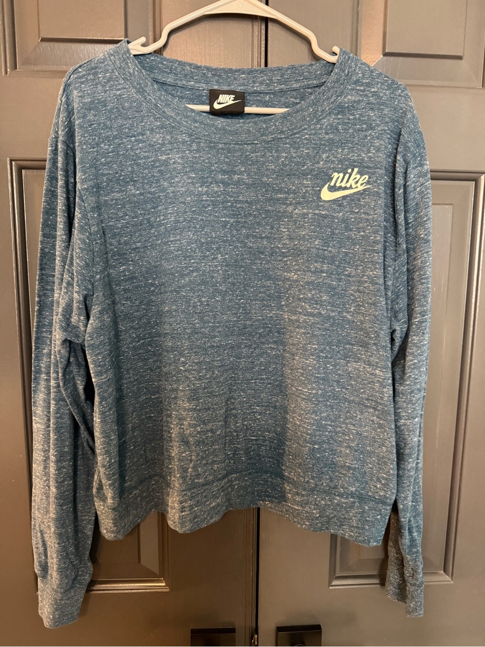 Nike Women’s Heather Blue Crewneck Sweater